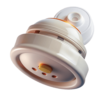impressive vintage Smoke detector, high resolution png
