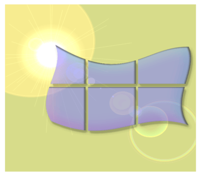 Abstract Window Frame With Sunlight Effect on Soft Background png
