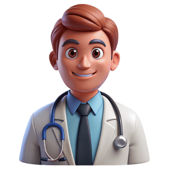 beautiful classic Doctor, stethoscope around neck, professional png