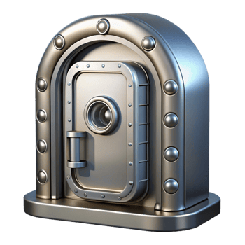 wonderful abstract Spaceship door, metallic, airtight seal authentic png