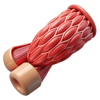 elegant creative Artificial muscle tissue, bioengineered, flexible original png