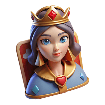 wonderful traditional A stylized playing card, featuring a fantasy queen professional png