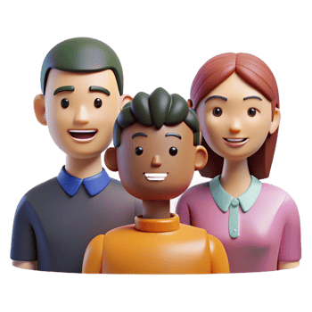 dramatic traditional Portrait of a diverse group of people, high resolution png