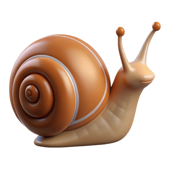 wonderful rustic A snail, crawling original png