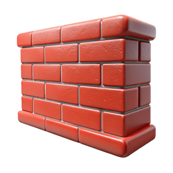impressive traditional Brick wall, weathered, red brick, 4K png