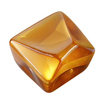 stunning contemporary Piece of amber premium png