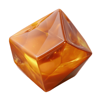 dramatic minimalist Piece of amber professional png