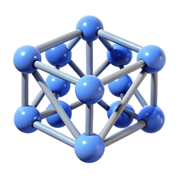 extraordinary abstract A rotating cube composed of interconnected spheres high quality png