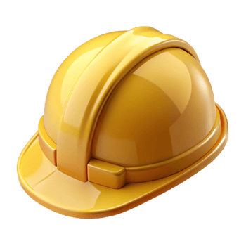 dramatic classic Construction hard hat, yellow, exclusive png