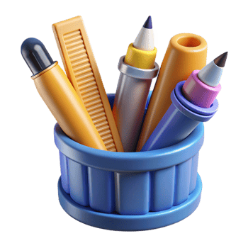 magnificent classic Bundle of pencils and drafting pens, high resolution png