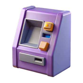 vibrant rustic An ATM machine for cash withdrawals professional png