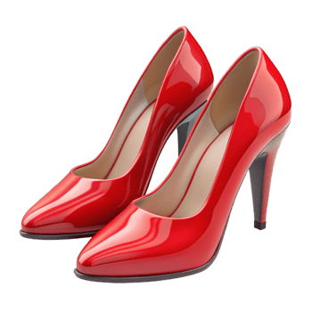 impressive traditional A pair of red high heels, stylish and modern, premium png