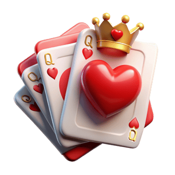 dramatic contemporary A single playing card, the Queen of Hearts, genuine png