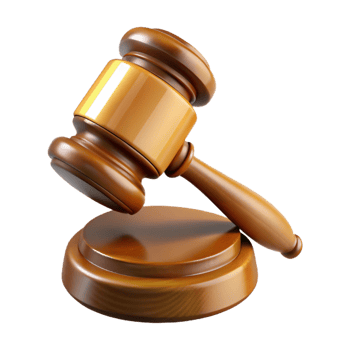 magnificent vintage A gavel, wooden and polished, detailed png