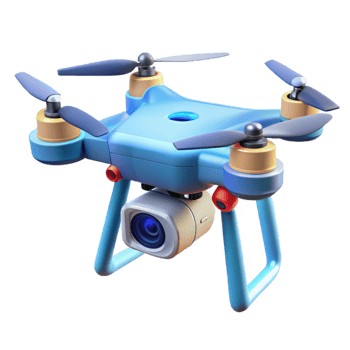 extraordinary abstract Drone with camera and gimbal original png