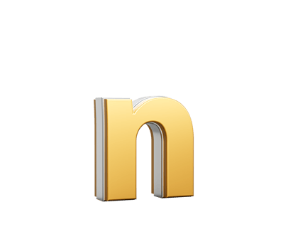 Shiny Golden Small Letter n Gleams With Its Sleek Modern Design With Sharp Edges 3D Illustration png
