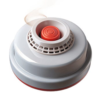 serene vintage Smoke detector authentic png