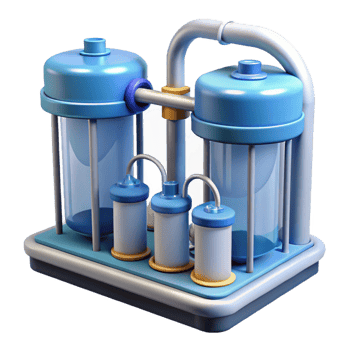 elegant abstract Environmental technology water purification system detailed png