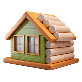 impressive minimalist Insulation material, energy efficiency, building construction 4K png