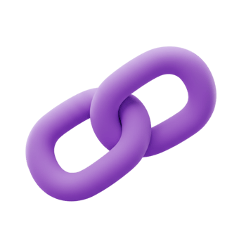 Purple Link Icon Reflecting Connection and Unity png