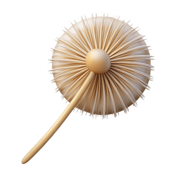 serene rustic Single dandelion seed head authentic png