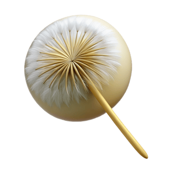 stunning classic Single dandelion seed head genuine png