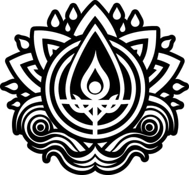 A filled style icon of water symbol vector