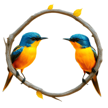 Realistic Bluebird Chirping Transparent Background png
