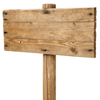 Rustic Wooden Signboard Blank Template with Weathered Texture and Nail Holes for Rustic Designs and Mockups png