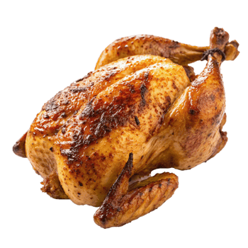 Delicious Roasted Chicken Ready to Eat A Perfectly Golden Brown Roast Chicken png