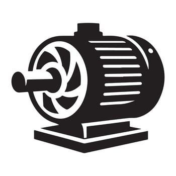 Electric Motor Art Design Machinery Illustration Image vector