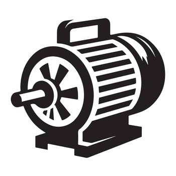 Electric Motor Illustration Powering Machines and Engineering Projects vector