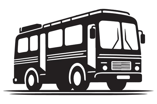 Vintage Bus Illustration for Transportation and Travel Enthusiasts vector