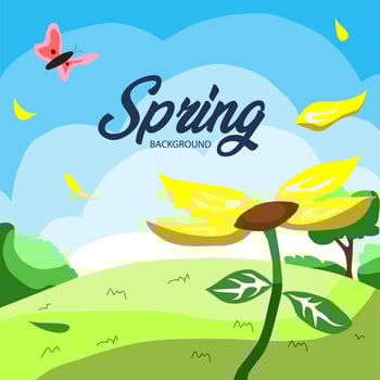 Spring Background Art Illustration vector