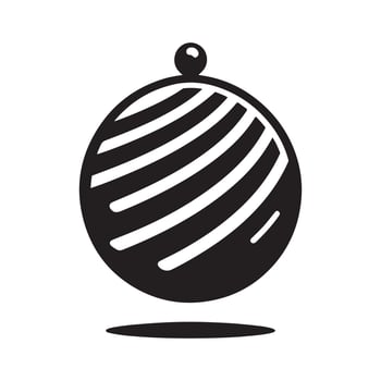 Stability Ball Silhouette for Digital Marketing vector