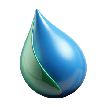 magnificent abstract A Single Raindrop on a Leaf Macro authentic png