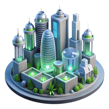 extraordinary contemporary A Futuristic City Powered by Vertical premium png