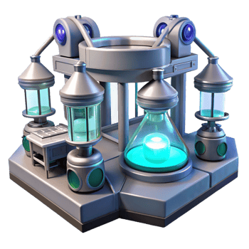 wonderful rustic A Futuristic Laboratory Filled with premium png