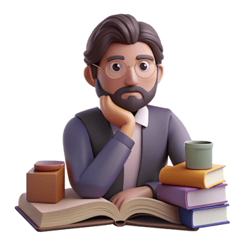 extraordinary classic Portrait of a Writer Deep in Thought premium png