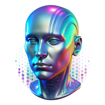 elegant creative A Holographic Projection of a Human Face genuine png