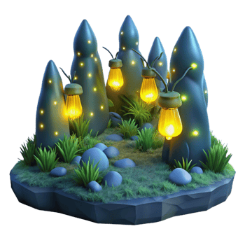 extraordinary traditional A Group of Fireflies Illuminating a Dark 4K png