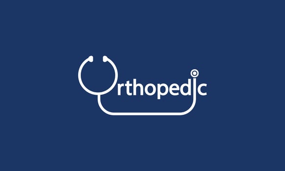 Orthopedic typography design vector