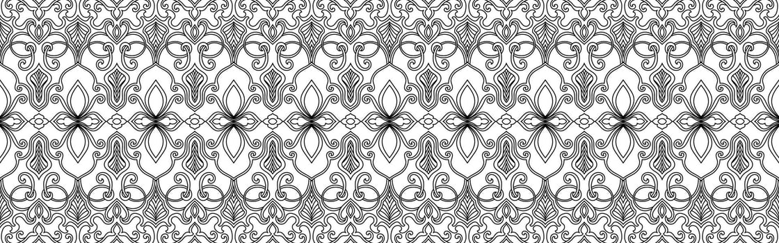 Delicate lines, seamless patterns for fabric patterns, tattoos vector