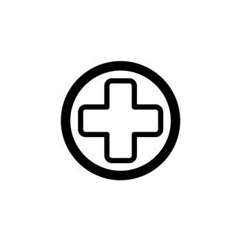Medical Cross Icon in Circle Healthcare Symbol png