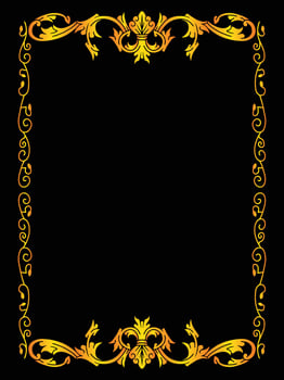 Decorative Ornate Frame for Romantic Wedding Cards vector