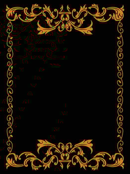 Ornate Wedding Frame for Dreamy Invitations vector