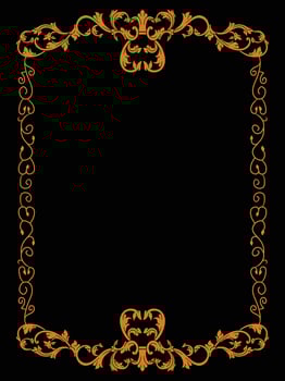 Elegant Flourish Ornamental Frame for Upscale Events vector