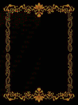 Elegant Ornate Frame for High-End Gala Announcements vector