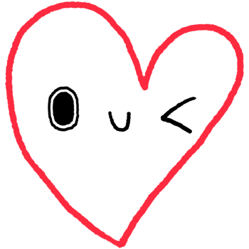 Heart Doodle Watercolor Clip Art for School Supplies png