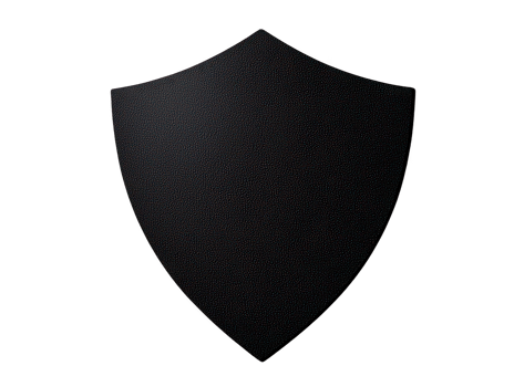 A simple black shield shape, symbolizing protection and security, can be used various designs and contexts. This versatile graphic element can represent strength and defense visual communication png